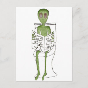 Cartão Postal Aliens Expostos