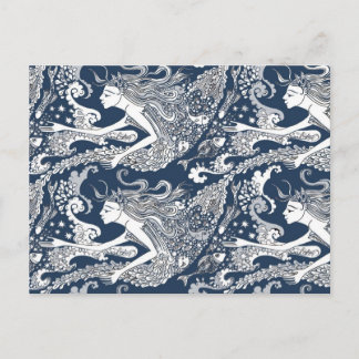 Cartão Postal Alimentando os peixes