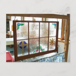 Cartão Postal Alimente seu corpo e sua alma