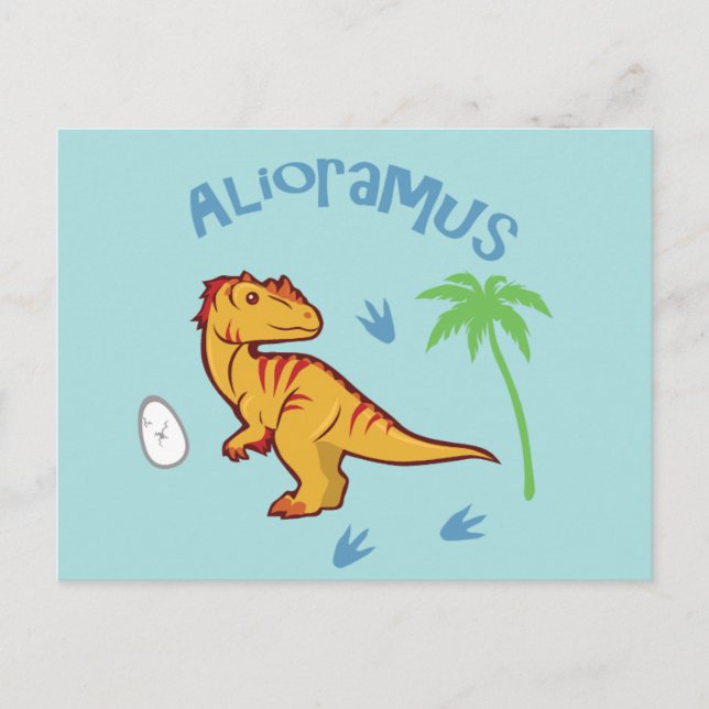 Cartão Postal Alioramus bonito (Frente)