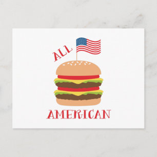 Cartão Postal All American Burger