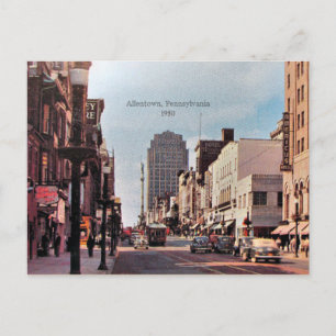 Cartão Postal Allentown, Pensilvânia, 1950