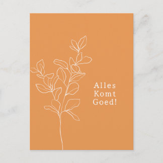 Cartão Postal Alles komt goed sterkte beterschap kaart.