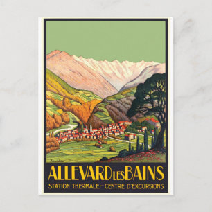 Cartão Postal Allevard, Les Bains, França