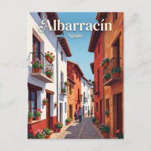 Cartão Postal Alley em Albarracín Espanha