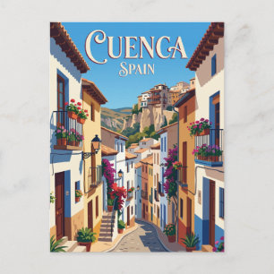 Cartão Postal Alley em Cuenca Espanha