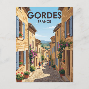 Cartão Postal Alley em Gordes França