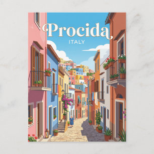 Cartão Postal Alley em Procida Itália
