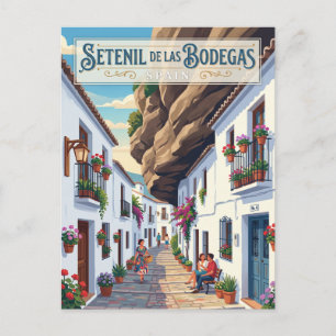 Cartão Postal Alley em Setenil de las Bodegas Espanha