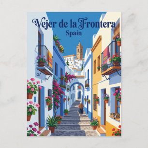 Cartão Postal Alley em Vejer de la Frontera Espanha