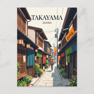Cartão Postal Alley Sanmachi Suji Japão