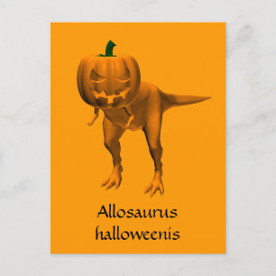 Cartão Postal Allosaurus halloweenis