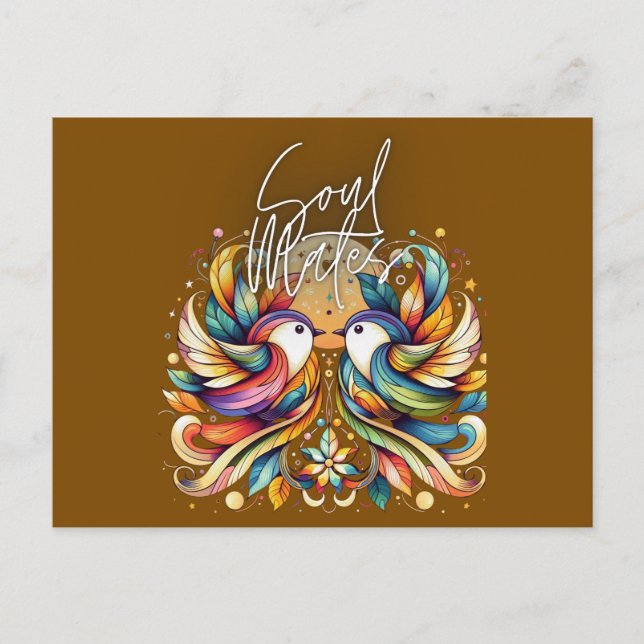 Cartão Postal Almas Gemelas (Frente)