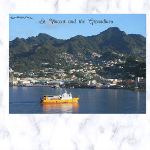 Cartão Postal Almirante Ferry II Velejando Para Ruas. Vincent.