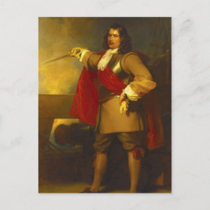 Cartão Postal Almirante Robert Blake