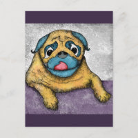 Cartão postal Almoço do Pug