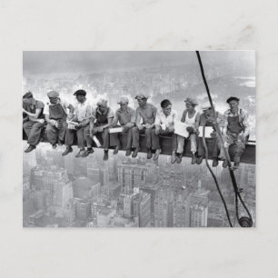 Cartão Postal Almoço Em Um Arranha-Céu