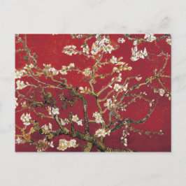 Cartão Postal Almond Blossoms Red Vincent van Gogh Art Painting