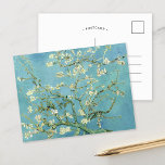 Cartão Postal Almond Blossoms | Vincent van Gogh<br><div class="desc">Almond Blossoms (1890) do artista holandês Vincent van Gogh (1853-1890). A pintura de Almond Blossoms de Van Gogh mostra delicadas flores brancas colocadas contra um vibrante céu turquesa, simbolizando nova vida e renovação. Inspirados pela arte japonesa, os galhos elegantes e linhas fluentes criam um sentido de serenidade e beleza natural....</div>