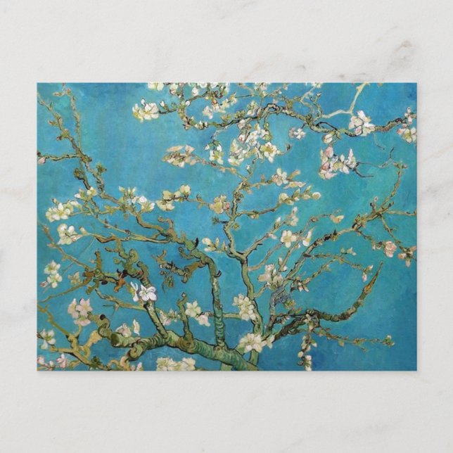 Cartão Postal Almond Blossoms Vincent van Gogh Trabalho de arte (Frente)