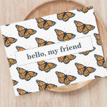 Cartão Postal Alô Amigo Monarca Vazio de Borboleta<br><div class="desc">Esta borboleta monarca modelada por cartão postal oferece um toque encantador para a sua correspondência. Com espaço para personalizar uma pequena mensagem, como "olá, meu amigo", torna-se uma forma encantadora de alcançar. A frente apresenta uma série impressionante de borboletas monarcas, adicionando uma vibração alegre à sua comunicação. Enquanto isso, o...</div>