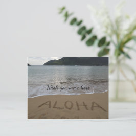 Cartão Postal Aloha Beach Kauai Hawaii Ocean
