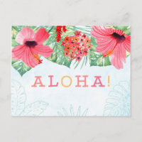 cartão postal aloha, cartão de saudações aloha