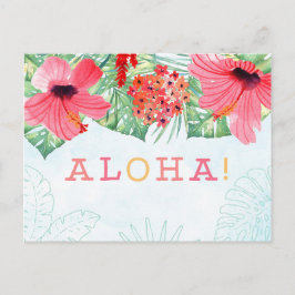 cartão postal aloha, cartão de saudações aloha