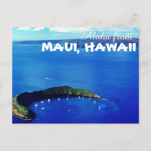 Cartão Postal Aloha de Maui Hawaii