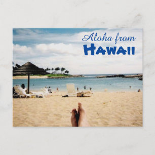 Cartão Postal Aloha do cartão-postal do Havaí