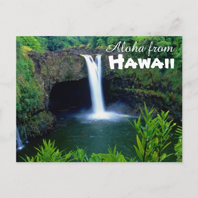 Cartão Postal Aloha do Havaí (Frente)
