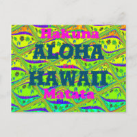 Aloha Hawaii com amor do Havaí Hakuna Matata