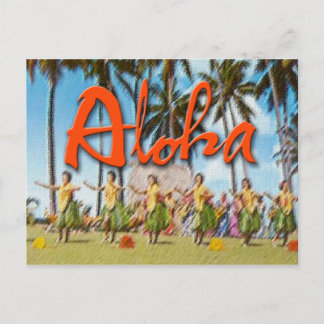 Cartão Postal Aloha Hula