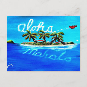 Cartão Postal aloha mahalo