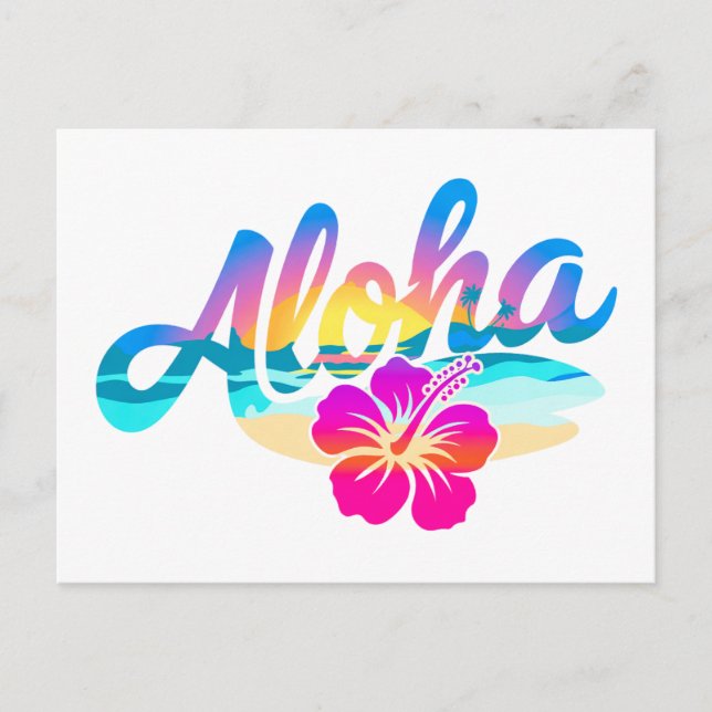 Cartão Postal Aloha Summer (Frente)