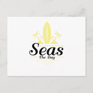 Cartão Postal Aloha Summer Time Fruta Engraçado