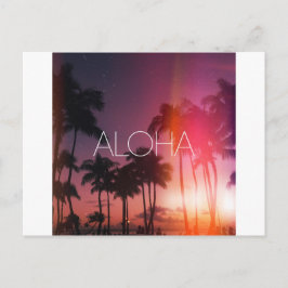 Cartão Postal Aloha Tropical Night