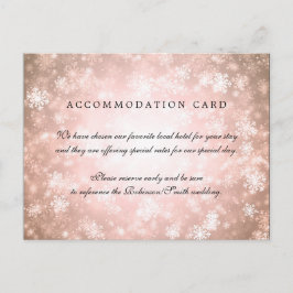Cartão Postal Alojamento Elegante Cobre Winter Wonderland