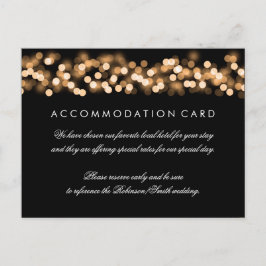 Cartão Postal Alojamento Elegante Dourado Glam Hollywood