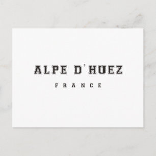 Cartão Postal Alpe dhuez França
