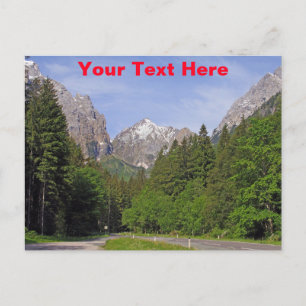 Cartão Postal Alpes Austríacos personalizáveis