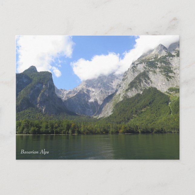 Cartão Postal Alpes Bávaros (Frente)