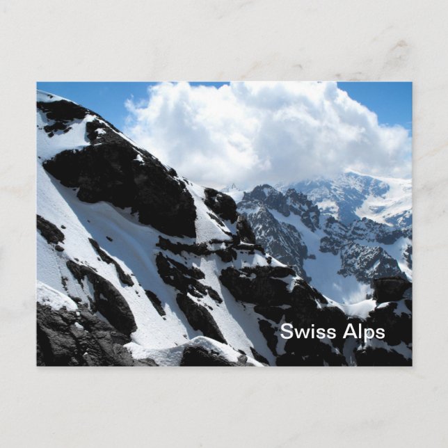 Cartão Postal Alpes suíços (Frente)