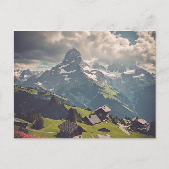 Cartão Postal Alpes suíços (2) (Frente)