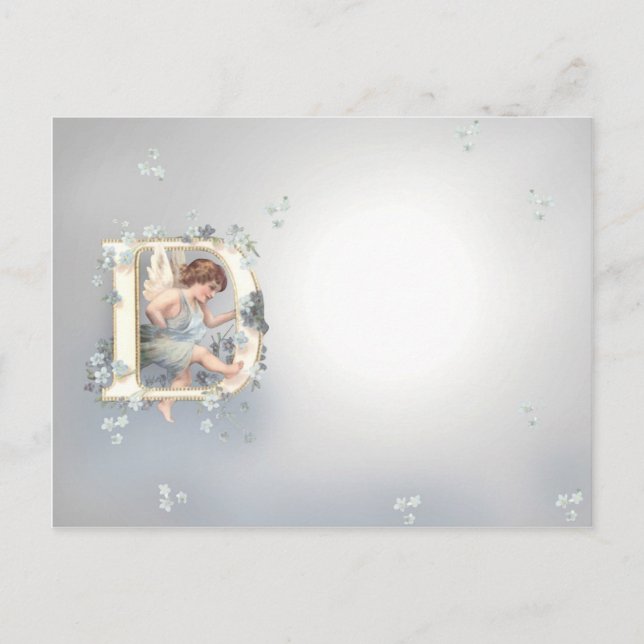 Cartão Postal Alphabet Cherub (Frente)