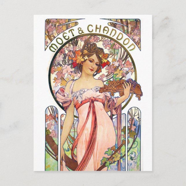 Cartão Postal Alphonse Mucha (Frente)