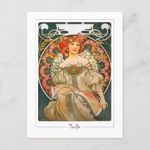 Cartão Postal Alphonse Mucha #214 - Cartão-postal de arte fino