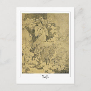 Cartão Postal Alphonse Mucha #285 - Cartão-postal de arte fino