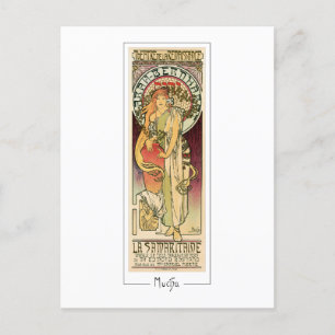 Cartão Postal Alphonse Mucha #329 - Cartão-postal de arte fino