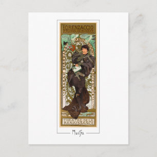 Cartão Postal Alphonse Mucha #371 - Cartão-postal de arte fino